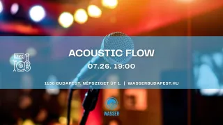 Ingyenes akusztikus koncert Budapesten: Acoustic Flow a Wasserben – nyári dallamok, naplemente, chill