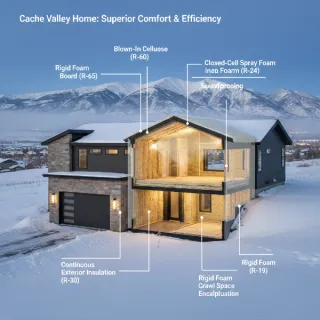 Superior Comfort: Choosing the Best Insulation Options in Cache Valley for Your New Home Build