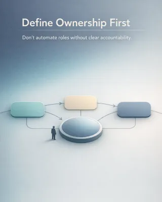 When Not to Automate: The Roles That Need Ownership First