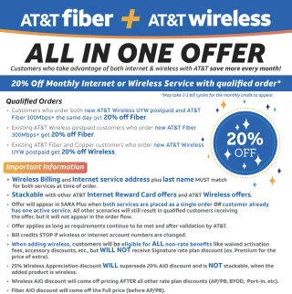 Internet Discount for Wireless Customers