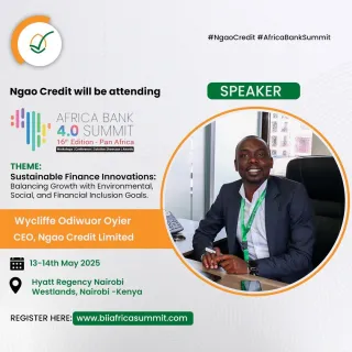 Shaping the Future: Ngao CEO to Speak on ESG at the Africa Bank 4.0 Summit