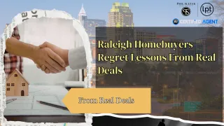 What Raleigh Homebuyers Regret Not Doing Sooner