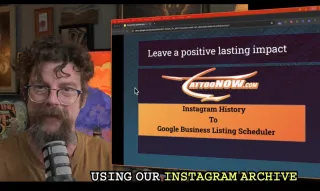 TattooNOW CRM Instagram to Google Business Listings SOP