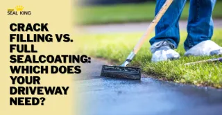 Crack Filling vs. Full Sealcoating: Which Does Your Driveway Need?
