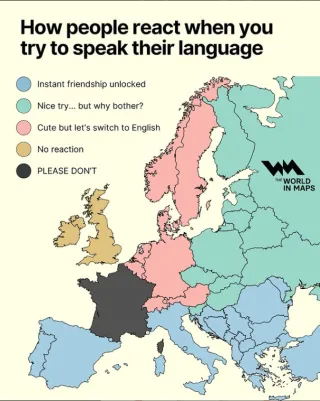 How people react when you try to speak their language