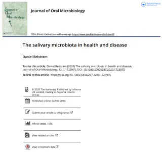 The Salivary Microbiota In Health And Disease