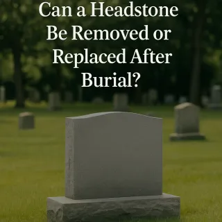 Can a Headstone Be Removed or Replaced After Burial?