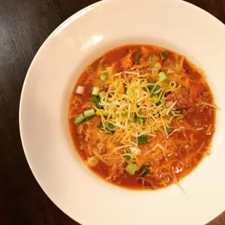 Slow Cooker Chili Spiked with Veggies