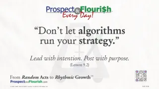 “Don’t let algorithms run your strategy.”