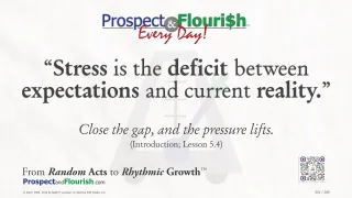 “Stress is the deficit between expectations and current reality.”