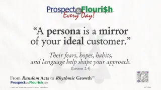 “A persona is a mirror of your ideal customer.”