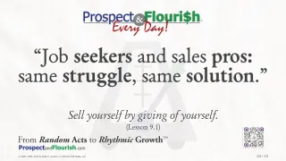 “Job seekers and sales pros: same struggle, same solution.”