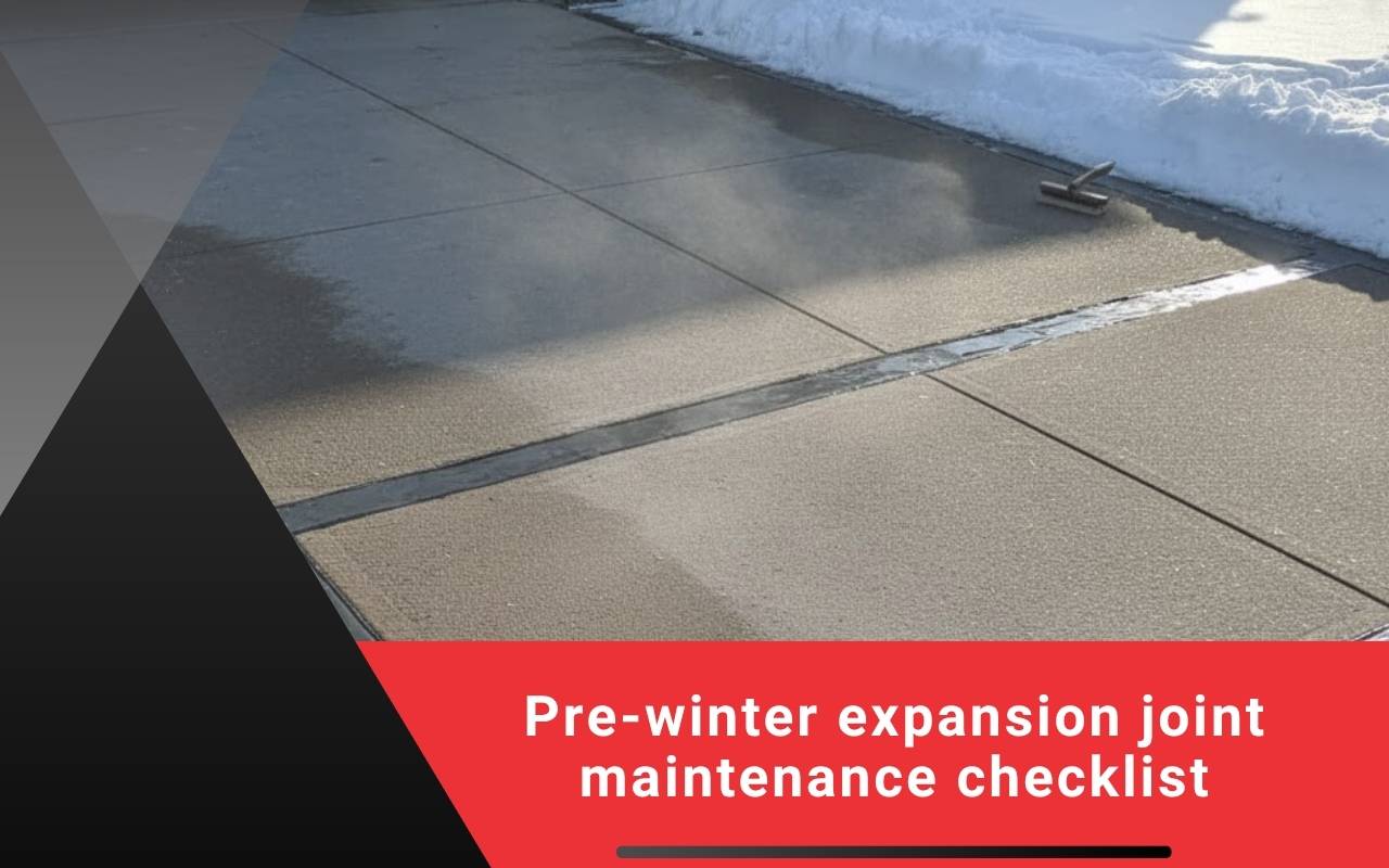 Pre-winter expansion joint maintenance checklist
