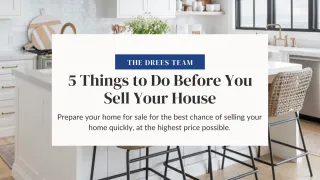 5 Things to Do Before You Sell Your House