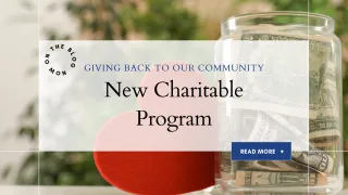 Giving Back To Our Community | New Charitable Program