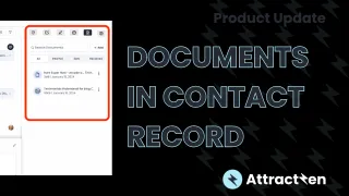 Product Update: Documents inside Contact Records