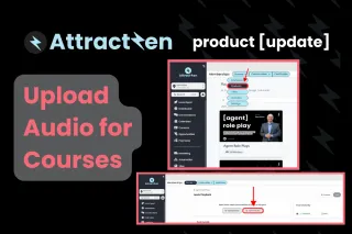 Product Update: Upload Audio for Courses