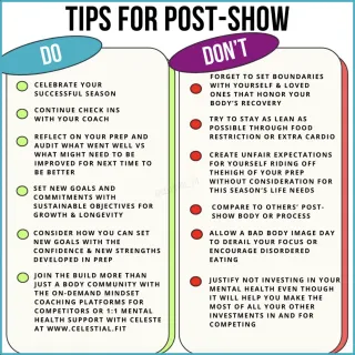 Tips for Post Show
