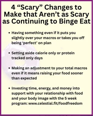 4 "scary" changed that aren't as scary as binge eating