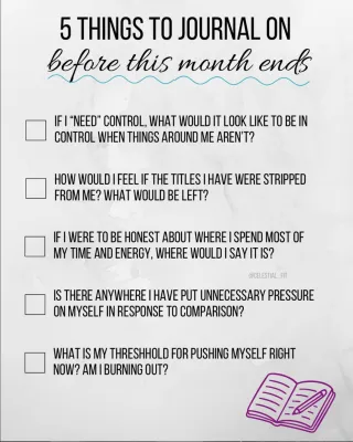 5 Journal Prompts