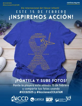 🎗️ ICCD 2025: Dona un Apapacho y Lleva tu Playera del Lazo Dorado 🎗️