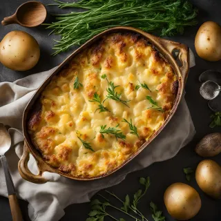 Gratinado de Papas y Queso Ahumado (Gratin Dauphinois)