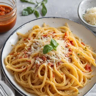 Pasta con Pecorino y Pimentón Dulce