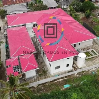 Tejas termoacústicas UPVC para vivienda | Marmolizados PVC