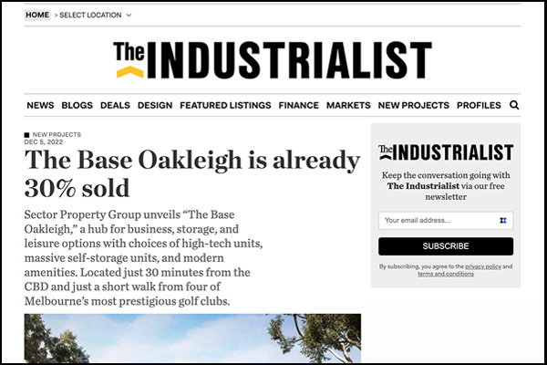 The Base Oakleigh is already 30% sold