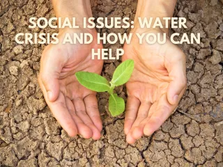 Social Issues: water crisis and how you can help