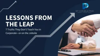 Lessons from the Leap