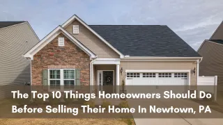 Top 10 Things to Do Before Selling Your Home in Philadelphia, PA
