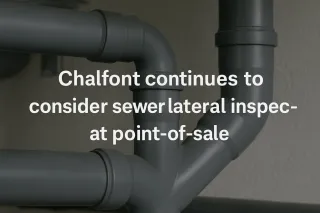 Chalfont Continues to Consider Sewer Lateral Inspections at Point-of-Sale

