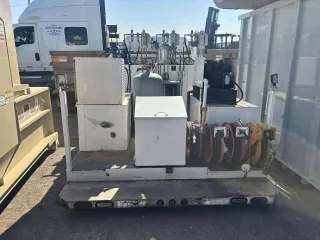 12x8 Lube Bed 55 Gallon Grease Tank
