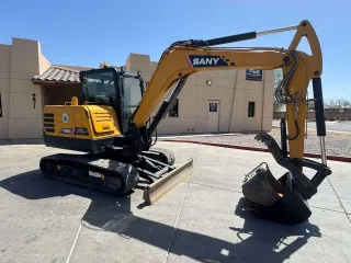 2022 SANY SY60C Enclosed Cab Mini Excavator