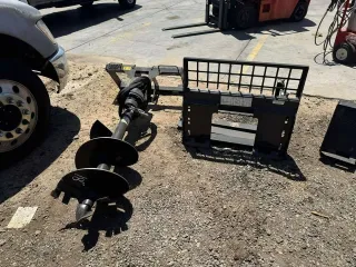 Bobcat S70 Pallet Forks and Auger