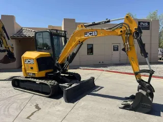 2022 JCB 48Z-1 Enclosed Cab Excavator