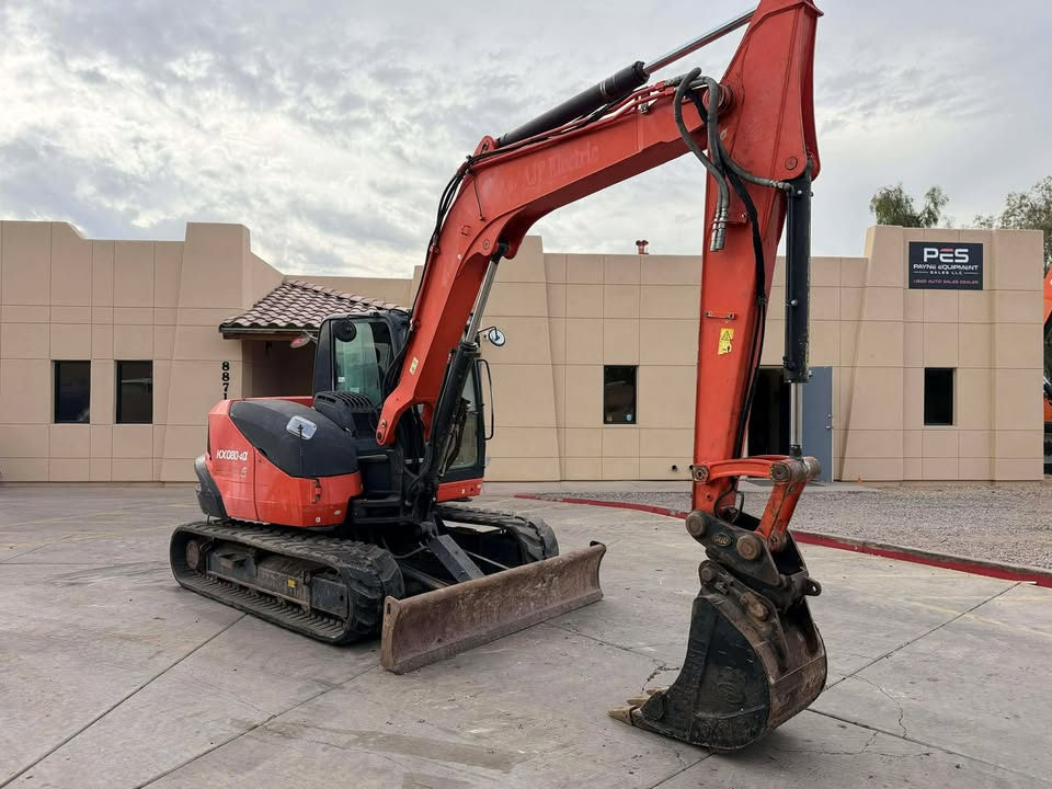 2017 Kubota KX080-4A Mini Excavator with 4 Buckets