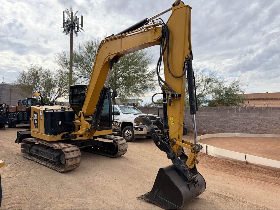 2022 CAT 308CR Enclosed Cab Excavator with attachments