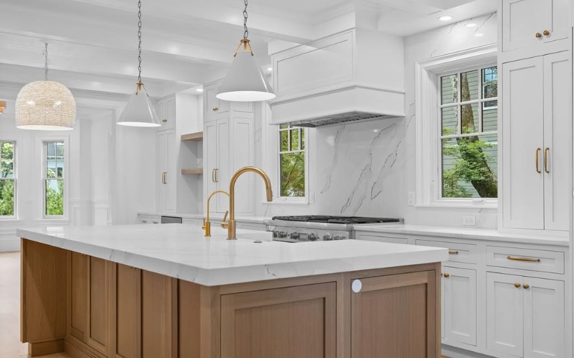 Marble-Look Quartz Kitchen Countertops in Scottsdale, AZ