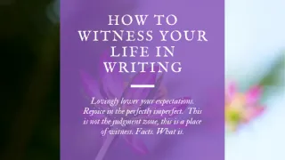 The Magic of Lowered Expectations: the Joy of Meditative Writing - Creative Life Midwife