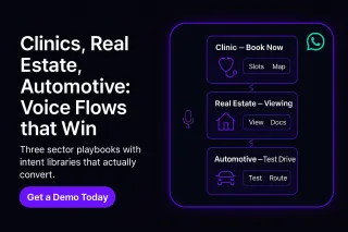 Clinics, Real Estate, Automotive: Voice Flows that Win