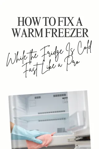 How to Fix a Warm Freezer While the Fridge Is Cold Fast