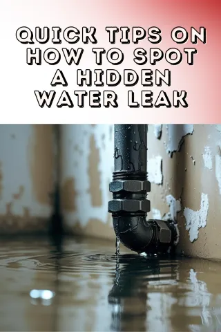 How to Spot a Hidden Water Leak Before It Gets Worse Fast