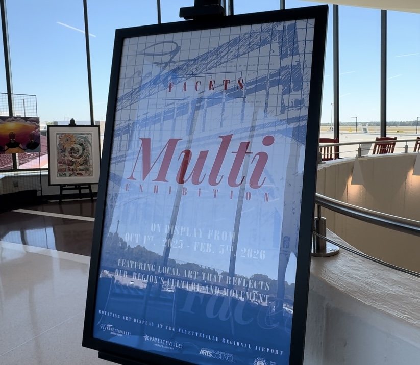 “Facets Multi” Exhibit Highlights Fayetteville’s Art and Community at Regional Airport