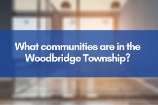 What communities are in the Woodbridge Township?