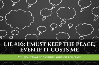 You Don’t Have to Sacrifice Yourself for Peace