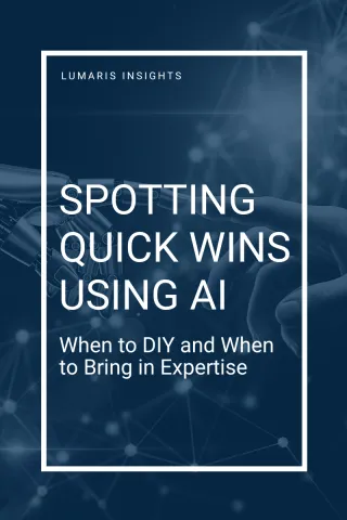 Spotting Quick Wins Using AI; When to DIY and When to Bring in Expertise