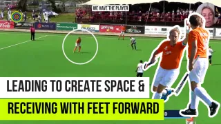 How To Lead To Create Space & Receive With Your Feet Facing Forward in Field Hockey