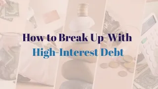 How to break up with high interest debt